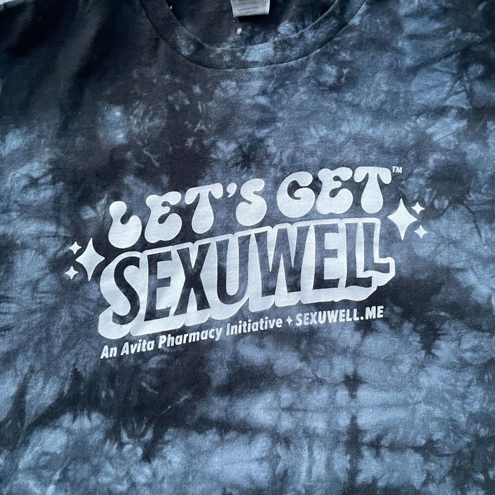 LET'S GET SEXUWELL Tie Dye T-SHIRT L Avita Pharmacy